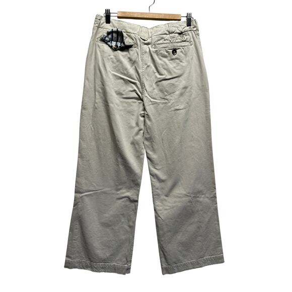 Abercrombie Kids Youth 16 Wide Leg Cotton Drawstring Pants Beige (Women 32) - Picture 6 of 11